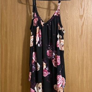 Torrid Black Floral Camisole